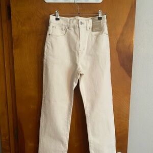 Madewell '90s Straight-Leg Jeans in Cream